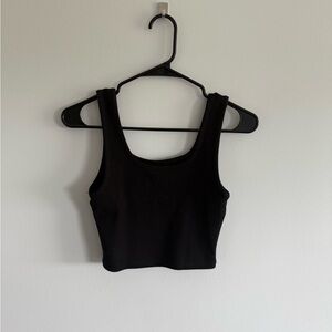 American Eagle Outfitters Black Tank Crop Top